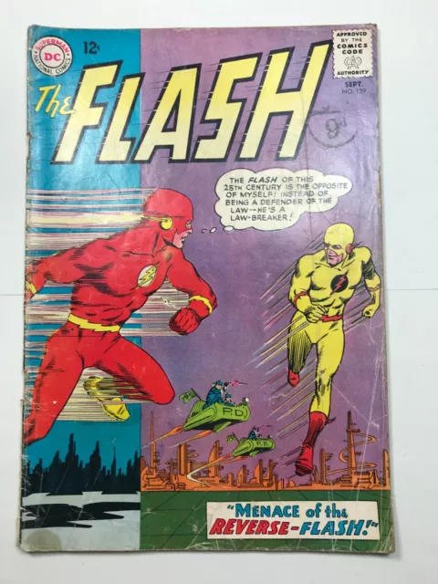 The Flash DC Comics No. 139 Sept. 1963 First Appearance Reverse Flash/Prof. Zoom