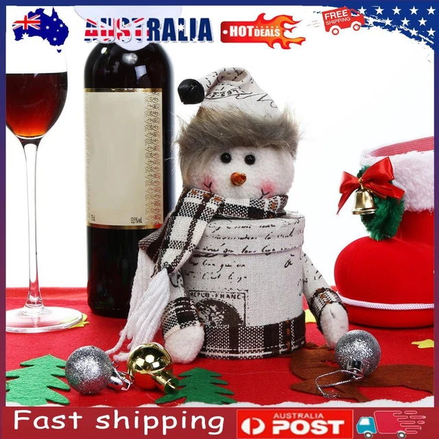 AU Cartoon Christmas Gift Box Candy Jar Bottle Christmas Decoration (Snowman)