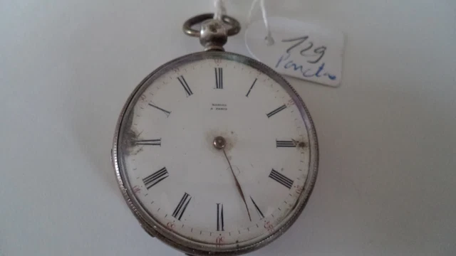 Montre à Gousset Ancienne En Argent Massif - Marque RIANT à Sainte-Maure, Pièce Rare Et Vintage