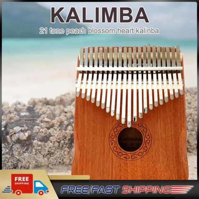 Wooden Kalimba 21 Key Finger Thumb Piano Mbira Acacia Musical Instrument Gifts