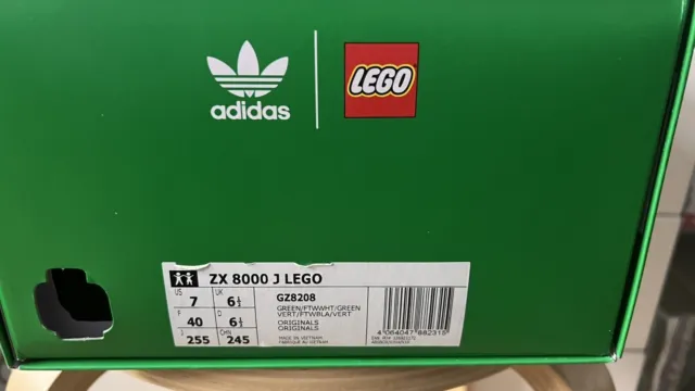 Adidas ZX 8000 X LEGO - 40 / US 7 / UK 6,5/ NEU + OVP - GRÜN