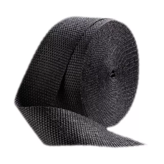 Motorcycle/Bike/Car Exhaust Pipe Heat Wrap - Black - 1 Inch Width - 50ft Length