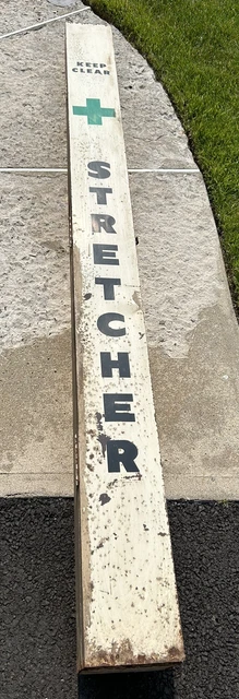 Vintage Folding Collapsible Medic Stretcher Cot Industrial Vintage Folding Collapsible Medic Stretcher Cot Industrial