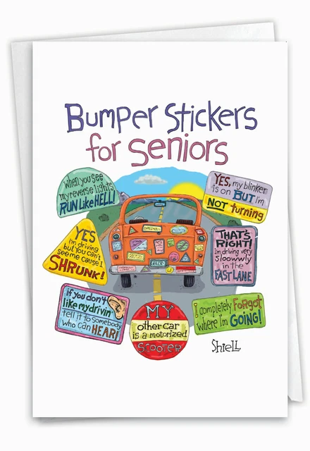 thumbnail image 2 of Nobleworks Funny Birthday Card – Old Troublemakers – With Envelope – C3567BDG – Made In USA 2 of 5