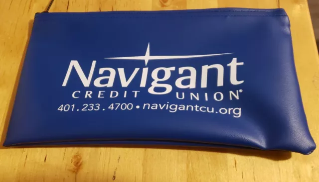 NEW Navigant Cash Coin Bank Money Deposit Bag Pouch Zipper Safe Organizer