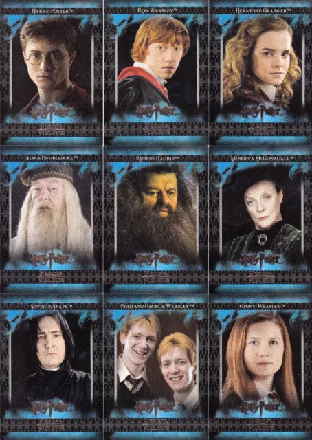 Harry Potter Heroes and Villains Movie 2010 Artbox Complete Base Card Set of 54