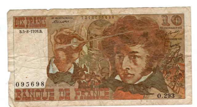 Banknote France 10 Francs 1976 P150c.5