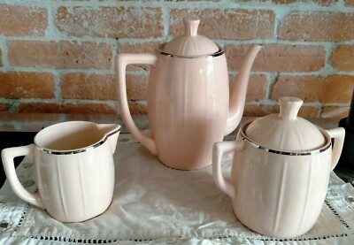 digoin? Pot à lait french vintage sucrier et tasse Saint Amand modèle Lys 