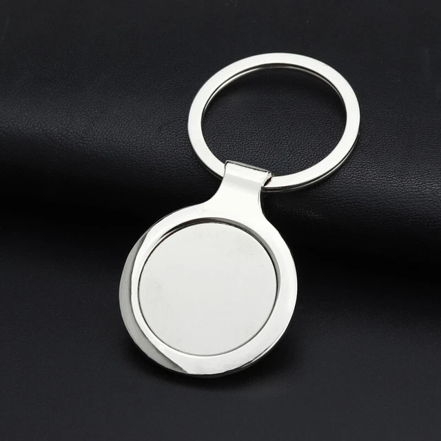 Metal Keychain Blank Keychain Stainless Steel Keyplate DIY Metal Keychain GAIR
