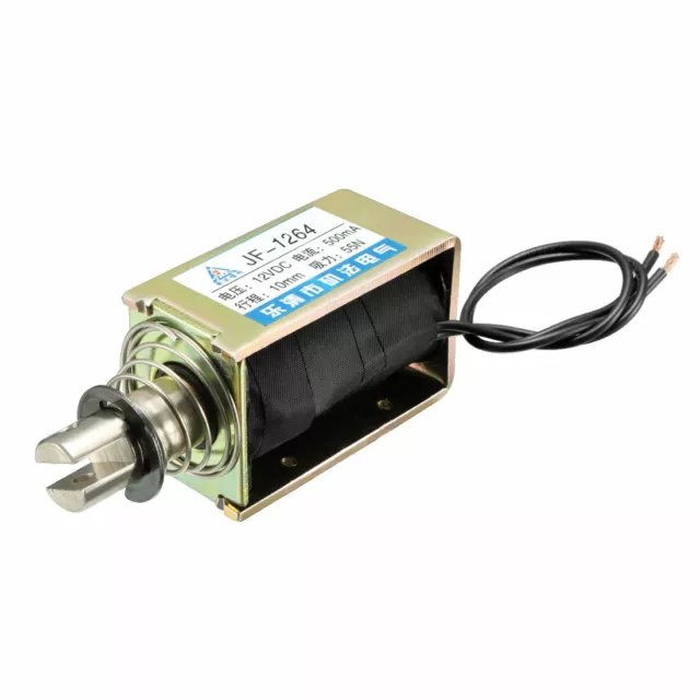 DC 12V 500mA 55N 10mm Pousser Type Cadre ouvert Linéaire Solén. Électro-aimant