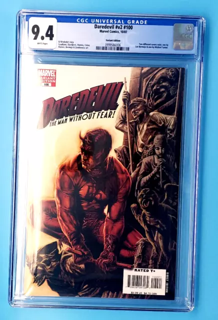 💣Daredevil V2 #100 Cgc 9. 4💣Bermejo Variant💣Elektra💣Bullseye💣Kinpin 💣