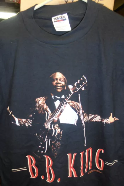 BB King Concert T-Shirt, Black, Sized Large BRAND NEW FACTORY SEALED