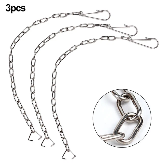 Catena Acciaio Inox 6 Metri - Con 2 Ganci Piatti, Spessore 1.5mm, Per Animali E Fai-Da-Te - Foto 7