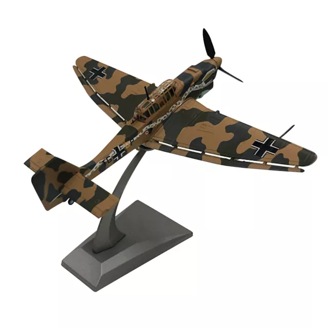 1:72 WWII German Air Force Stuka Ju-87 Bomber Model Alloy Military Fighter Scene 2