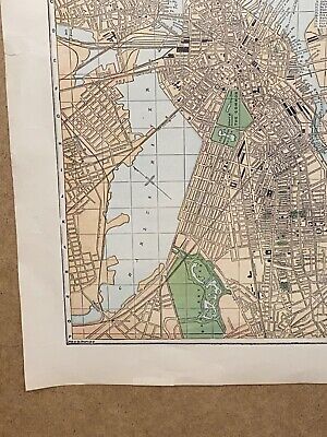 Boston Massachusetts The Historical Atlas Vintage Old Map Charles River Downtown 4