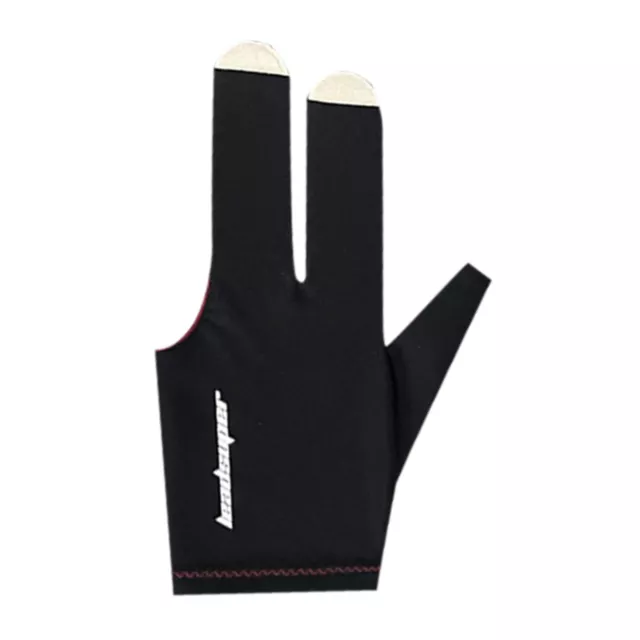 2PCS Billard Handschuhe 3 Finger Soft Snooker Queue Sport Handschuhe Elastisch A