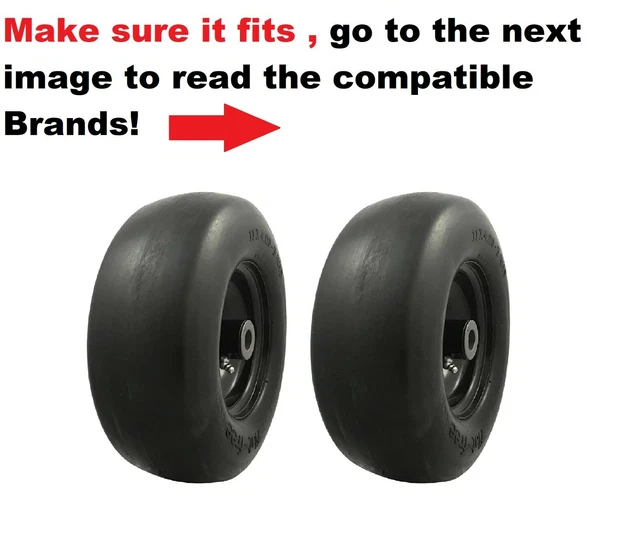 2 pack Tire Replacement for All Brands Listed Flat Free Centered Hub tire