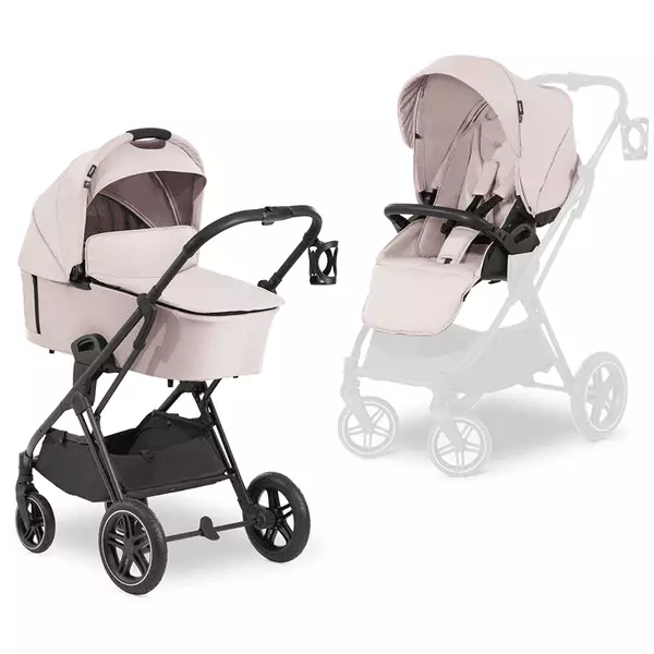 hauck Kinderwagen Vision X Set Buggy Kinderbuggy Babywagen Beige MIT MANGEL