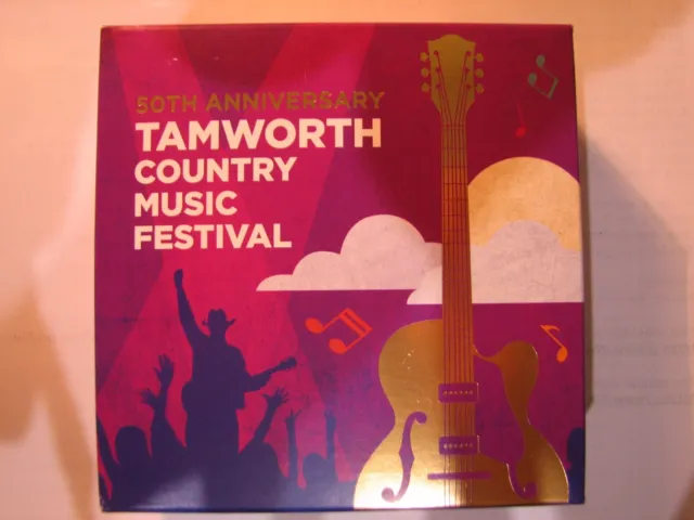 2022 50c Tamworth Country Music Festival Gold Plated Silver Proof Coin