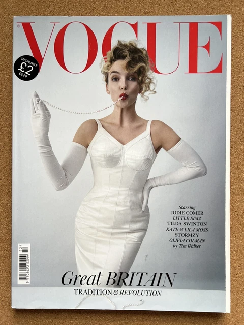 女性情報誌 Vogue UK December 2023 Jodie Comer For British Superstar Jodie Comer, National Treasure Status