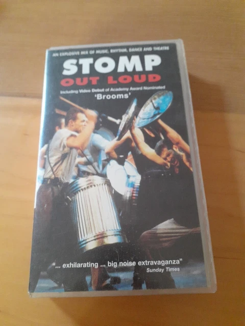STOMP OUT LOUD VHS Video 60 Minutes Including Brooms 1998 Music Musical