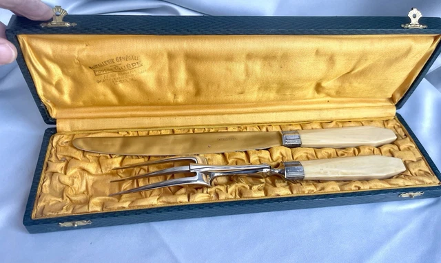 SERVICE À DÉCOUPER gigot viande argent art nouveau debain EUR 119,00 - FR