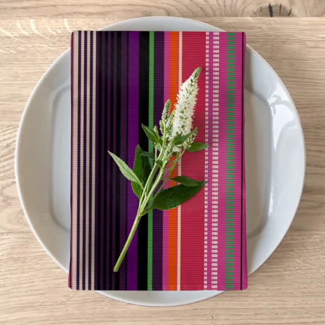 Rumi - Enduring Cozy Napkins - Lasting Striped Table Decor 4-pc Set