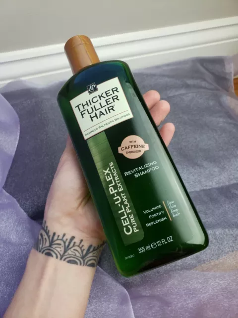 Thicker Fuller Hair Cell-U-Plex Revitalizing Shampoo 12oz Brand New Beauty NWT