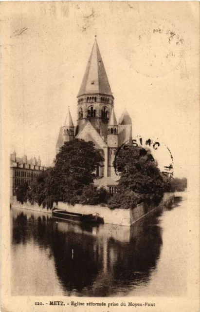 CPA AK METZ - Église reformée prise du Moyen-Pont (651123)