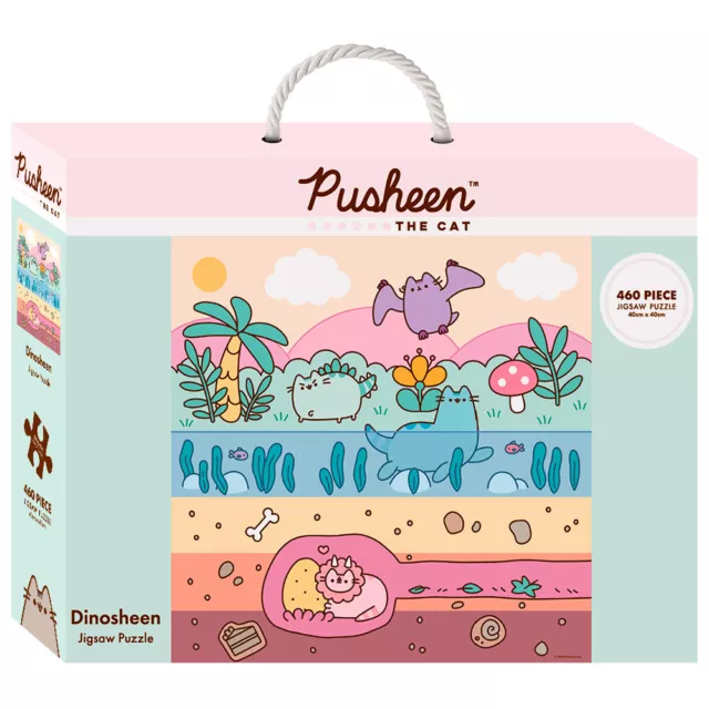 460PC PUSHEEN DINOSHEEN The Cat Themed Jigsaw Puzzle Toy Set