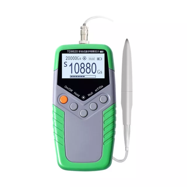 Handheld Tesla Gauss Meter Magnetometer Digital Magnetic Field Tester Flux Meter