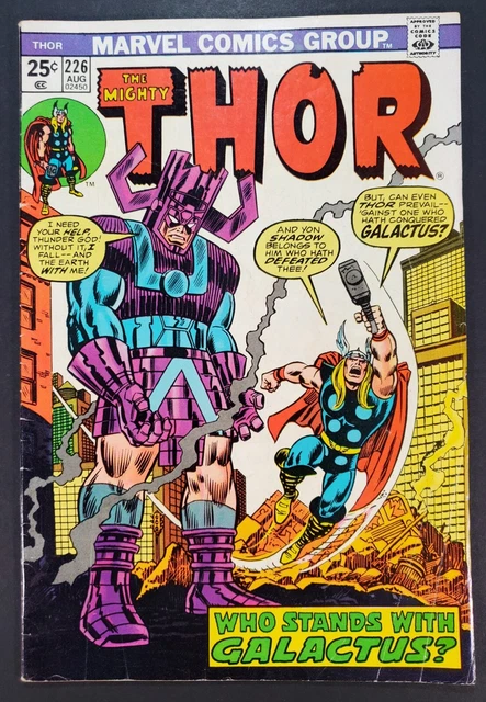 Thor #226 2nd Appearance Firelord Marvel Comics 1974