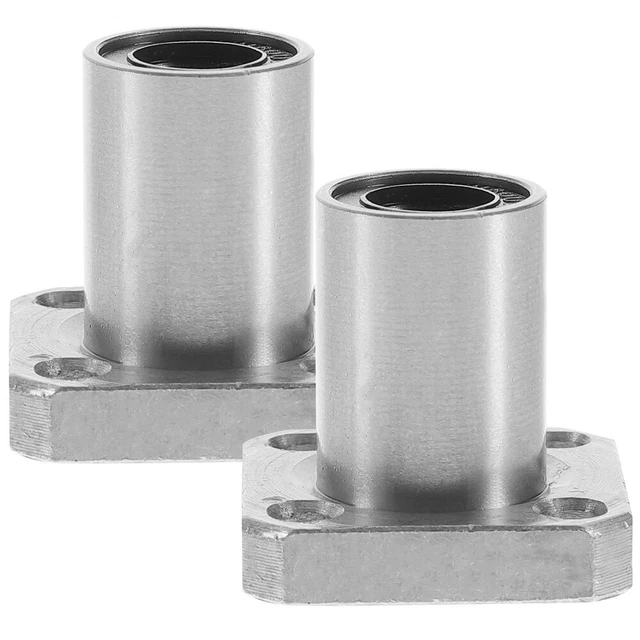 2 pz asse guida lineare cuscinetti a sfera movimento acciaio cuscinetto Silver