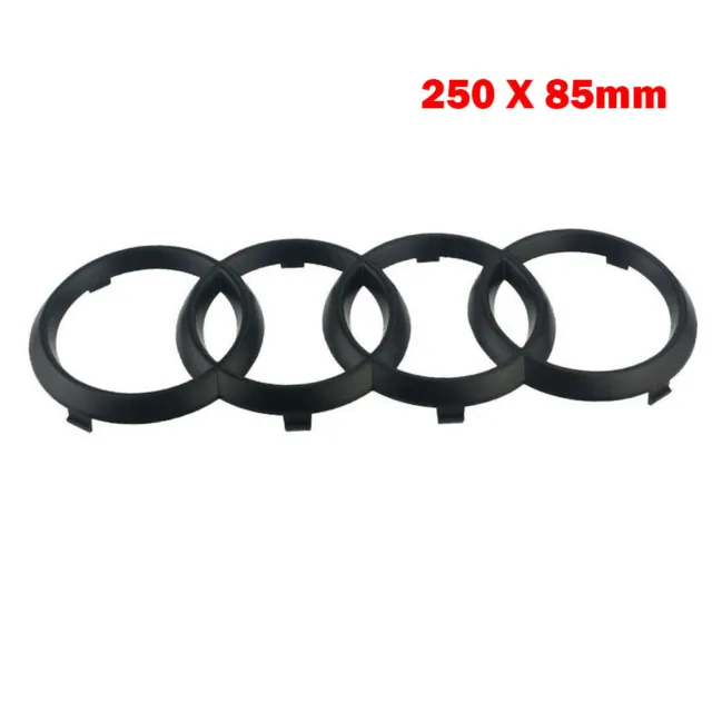 Anneaux Emblème Avant Grille Badge Noir Mat Pour Audi TT 250 X 85mm NEW