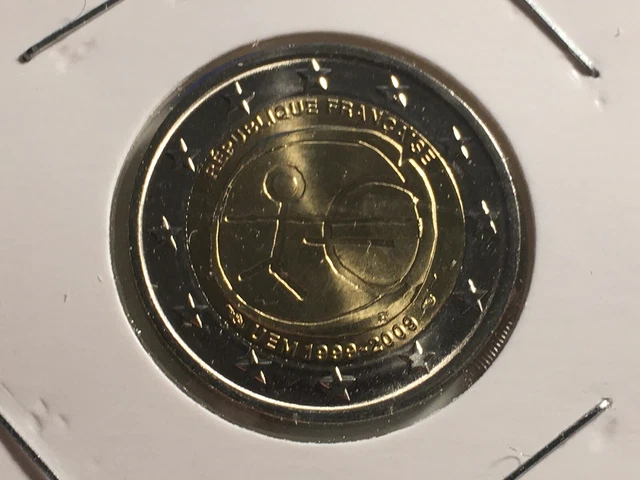 2009 - France - 2 Euro commémorative 10 ans de l'Union Economique et