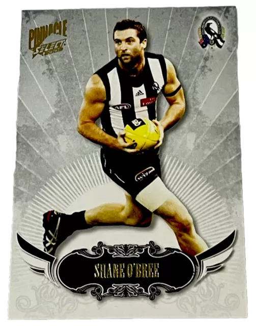 2009 AFL Select Pinnacle Shane O’Bree Collingwood Magpies Trading Card