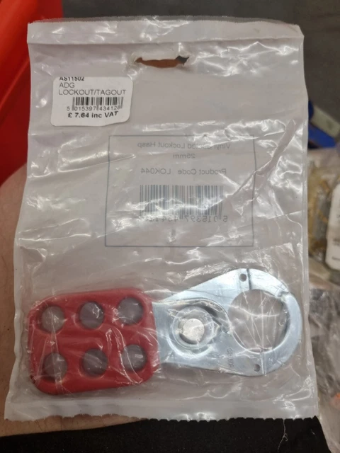 Lockout Hasp Adg Sicurezza Vinile Rivestito - Piccolo