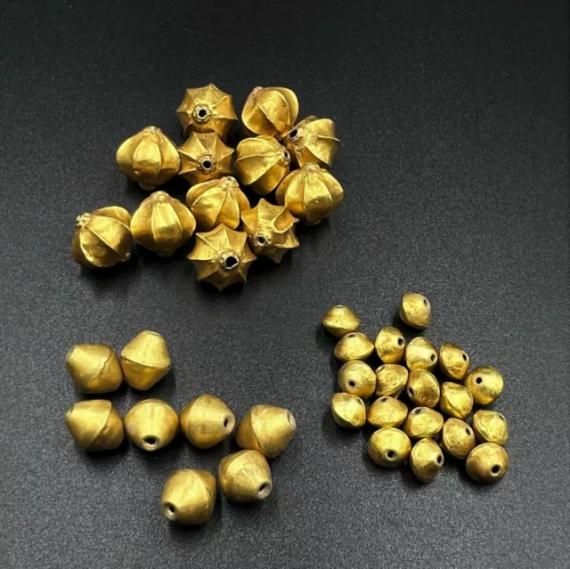 Old Ancient Vintage Himalayan Greek Roman Sasanian Gold Jewelry Beads Antiquity