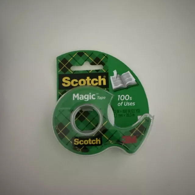 Scotch Magic Tape with Dispenser, Narrow Width, Engineered for Office and Hom...