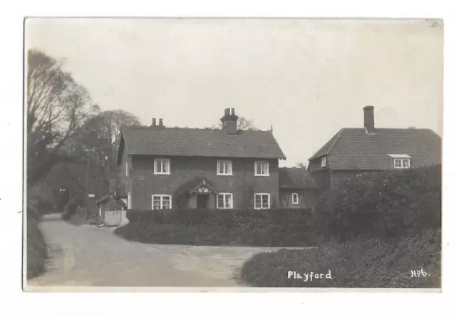 Playford, Near Ipswich, Suffolk, RP Postcard.