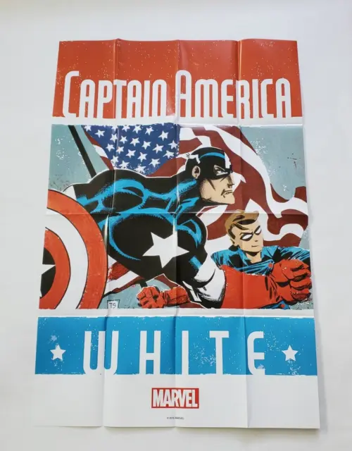 Marvel Comics Captain American White 2015 Poster Comic Shop Promo New 36" x 24"