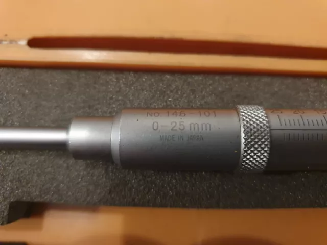 Mitutoyo 146-101 Groove Micrometer. Capacity 0 - 25mm. Made In Japan 3