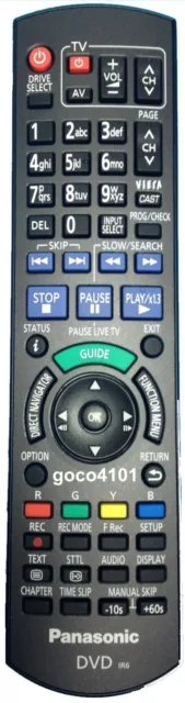 N2Qayb000479 Genuine Panasonic Remote Control Dmr-Xw385, Dmr-Xw390, Dmr-Xw480