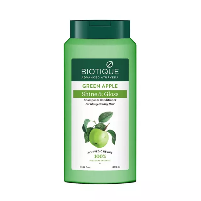 @Biotique Green Apple Shampoo & Conditioner For All Hair Type 340ml