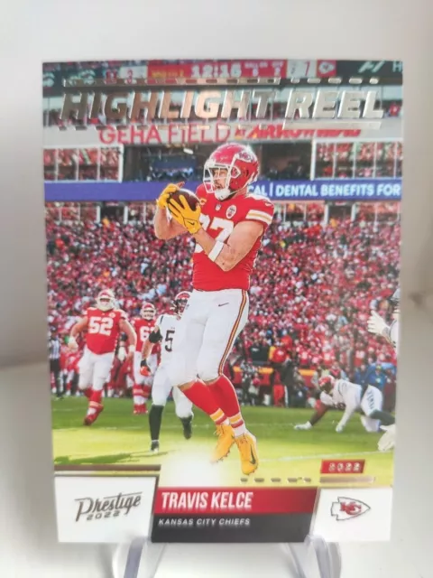 Travis Kelce Highlight Reel Panini Prestige 2022 NFL Insert Kansas City Chiefs