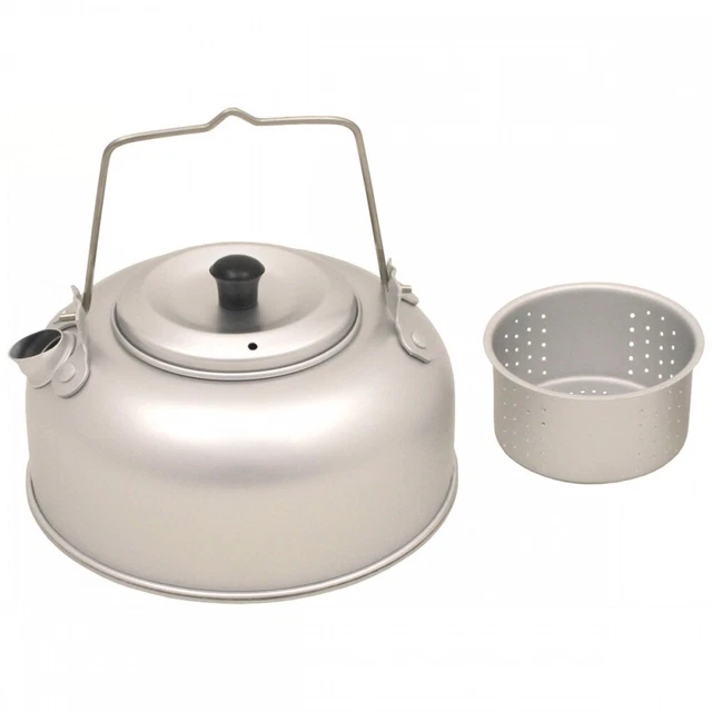Teekessel mit Teesieb Aluminium 1 Qt Wasserkessel Teekanne Camping Outdoor