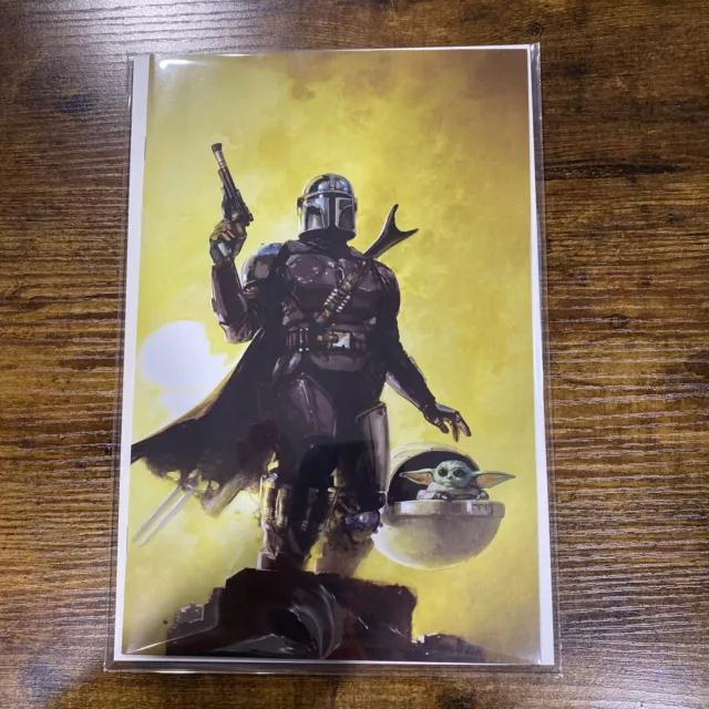 Star Wars The Mandalorian #1 * Nm+ * Clayton Crain Exclusive Virgin Variant B 🔥