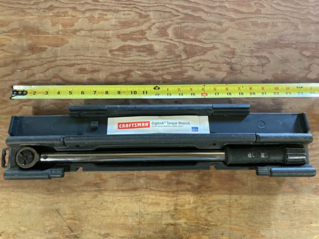Craftsman 1/2" Drive Digitork Torque Wrench 44597 25-250 in-lb