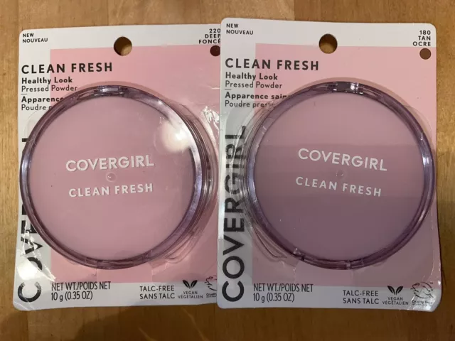 New Cover Girl Clean Fresh Healthy Look Pressed Powder - Tan/Deep/Med You Pick