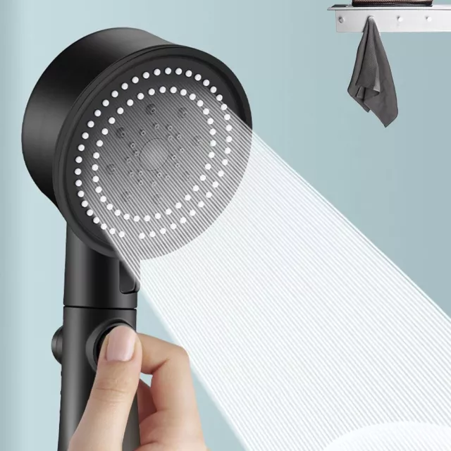 Moderner Duschkopf mit LED Temperaturanzeige energieeffizient 5 Modi